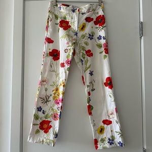 Blumarine Floral Trousers